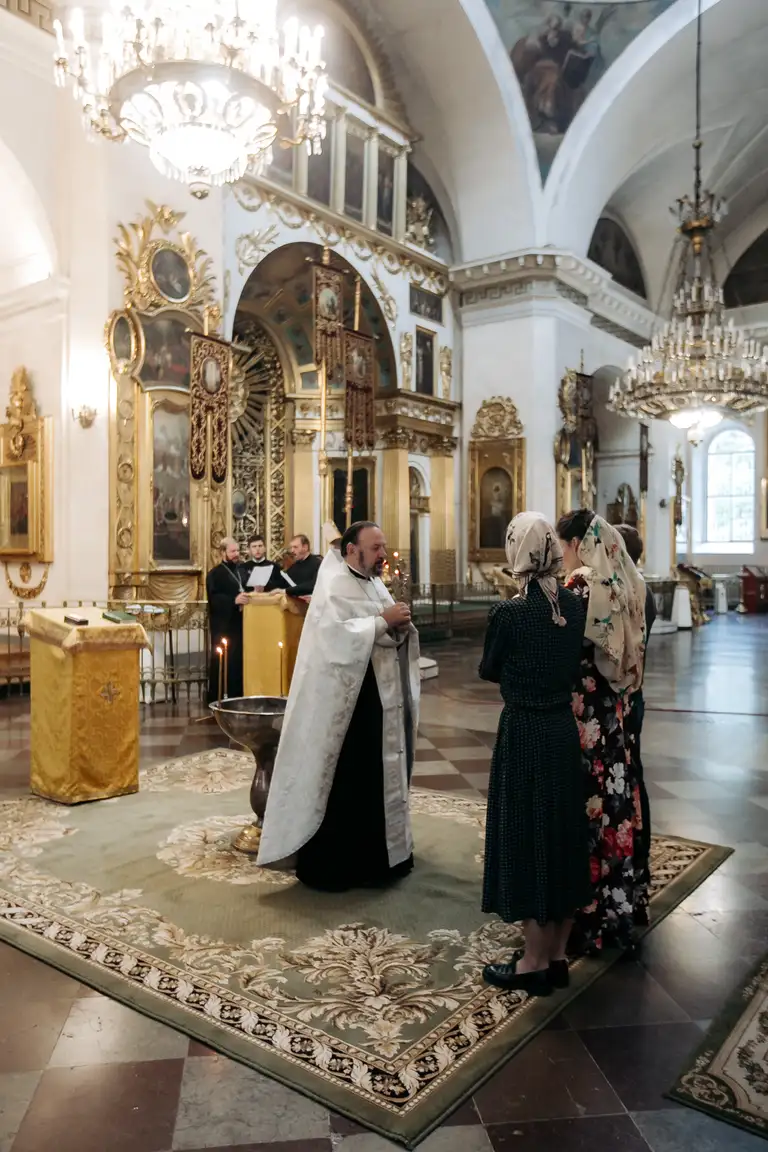 Съемка крещения в Санкт-Петербурге